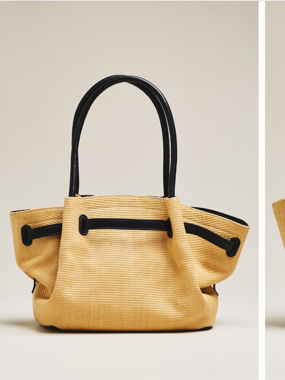 JW PEI Hana Medium Faux Straw Tote Bag